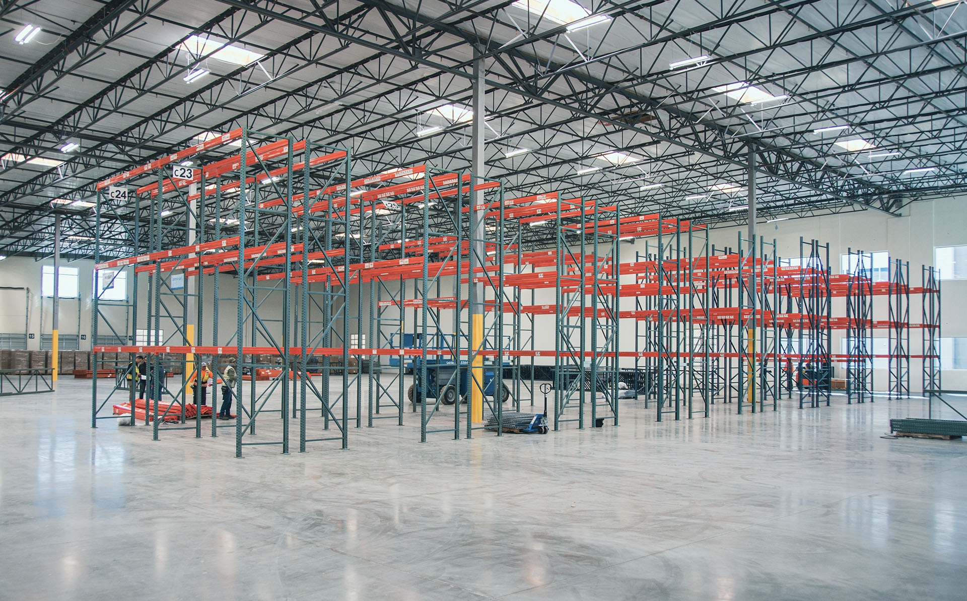 Selective rack components assessed for warehouse relocation
