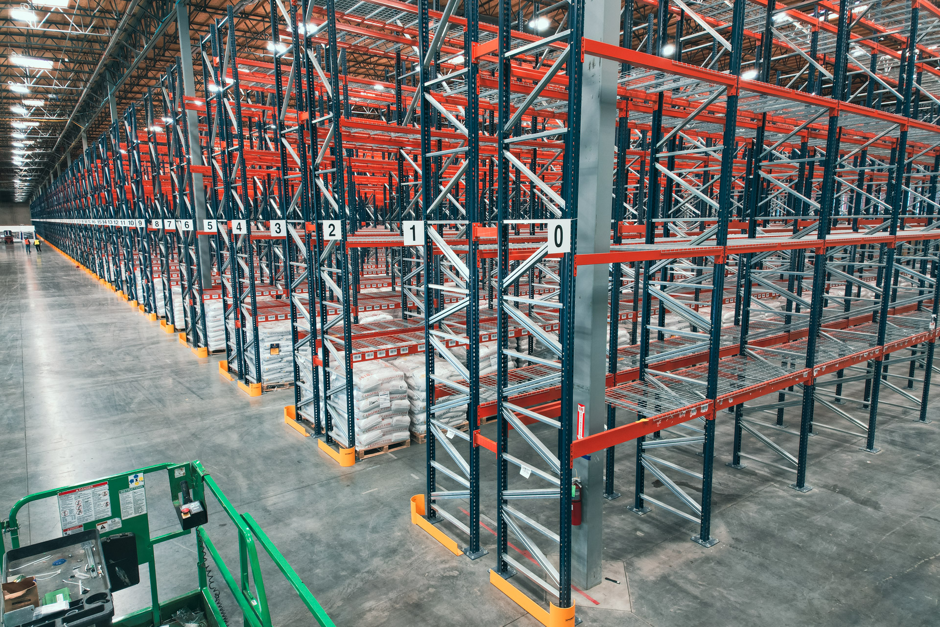 Warehouse pallet rack installation in Albuquerque New Mexico